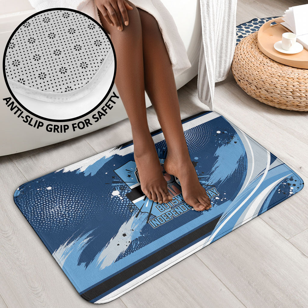 Botswana Independence Day Bathroom Set Raised Fist Map Graphic With National Coat Of Arms