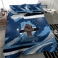 Botswana Independence Day Bedding Set Raised Fist Map Graphic With National Coat Of Arms