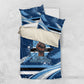 Botswana Independence Day Bedding Set Raised Fist Map Graphic With National Coat Of Arms