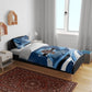 Botswana Independence Day Bedding Set Raised Fist Map Graphic With National Coat Of Arms