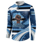 Botswana Independence Day Button Sweatshirt Raised Fist Map Graphic With National Coat Of Arms