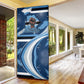 Botswana Independence Day Door Cover Raised Fist Map Graphic With National Coat Of Arms