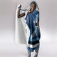 Botswana Independence Day Hooded Blanket Raised Fist Map Graphic With National Coat Of Arms