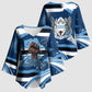 Botswana Independence Day Kimono Sleeve Blouse Raised Fist Map Graphic With National Coat Of Arms