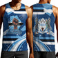 Botswana Independence Day Men Tank Top Raised Fist Map Graphic With National Coat Of Arms