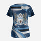 Botswana Independence Day Scrub Top Raised Fist Map Graphic With National Coat Of Arms