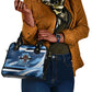 Botswana Independence Day Shoulder Handbag Raised Fist Map Graphic With National Coat Of Arms