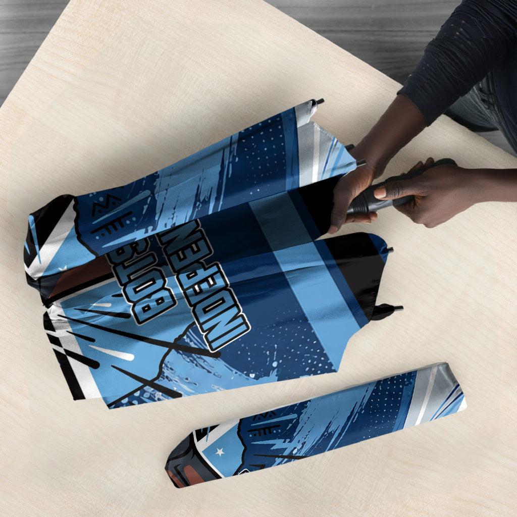 Botswana Independence Day Umbrella Raised Fist Map Graphic With National Coat Of Arms