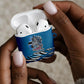 Botswana Independence Day AirPods Case Flying Dove Graphic Zebra Portrait Flag Map