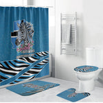 Botswana Independence Day Bathroom Set Flying Dove Graphic Zebra Portrait Flag Map