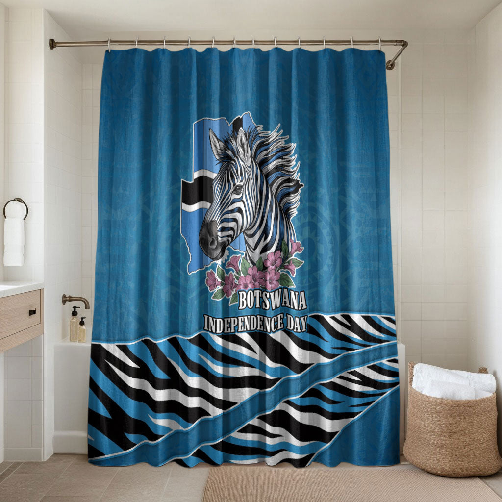Botswana Independence Day Bathroom Set Flying Dove Graphic Zebra Portrait Flag Map