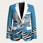 Botswana Independence Day Blazer Flying Dove Graphic Zebra Portrait Flag Map