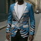 Botswana Independence Day Blazer Flying Dove Graphic Zebra Portrait Flag Map