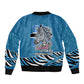 Botswana Independence Day Bomber Jacket Flying Dove Graphic Zebra Portrait Flag Map