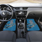 Botswana Independence Day Car Mats Flying Dove Graphic Zebra Portrait Flag Map