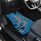 Botswana Independence Day Car Mats Flying Dove Graphic Zebra Portrait Flag Map