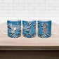 Botswana Independence Day Ceramic Mug Flying Dove Graphic Zebra Portrait Flag Map