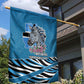 Botswana Independence Day Garden Flag Flying Dove Graphic Zebra Portrait Flag Map