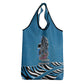 Botswana Independence Day Grocery Bag Flying Dove Graphic Zebra Portrait Flag Map