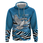 Botswana Independence Day Hoodie Flying Dove Graphic Zebra Portrait Flag Map
