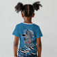 Botswana Independence Day Kid T shirt Flying Dove Graphic Zebra Portrait Flag Map