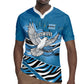 Botswana Independence Day Rugby Jersey Flying Dove Graphic Zebra Portrait Flag Map