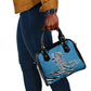 Botswana Independence Day Shoulder Handbag Flying Dove Graphic Zebra Portrait Flag Map