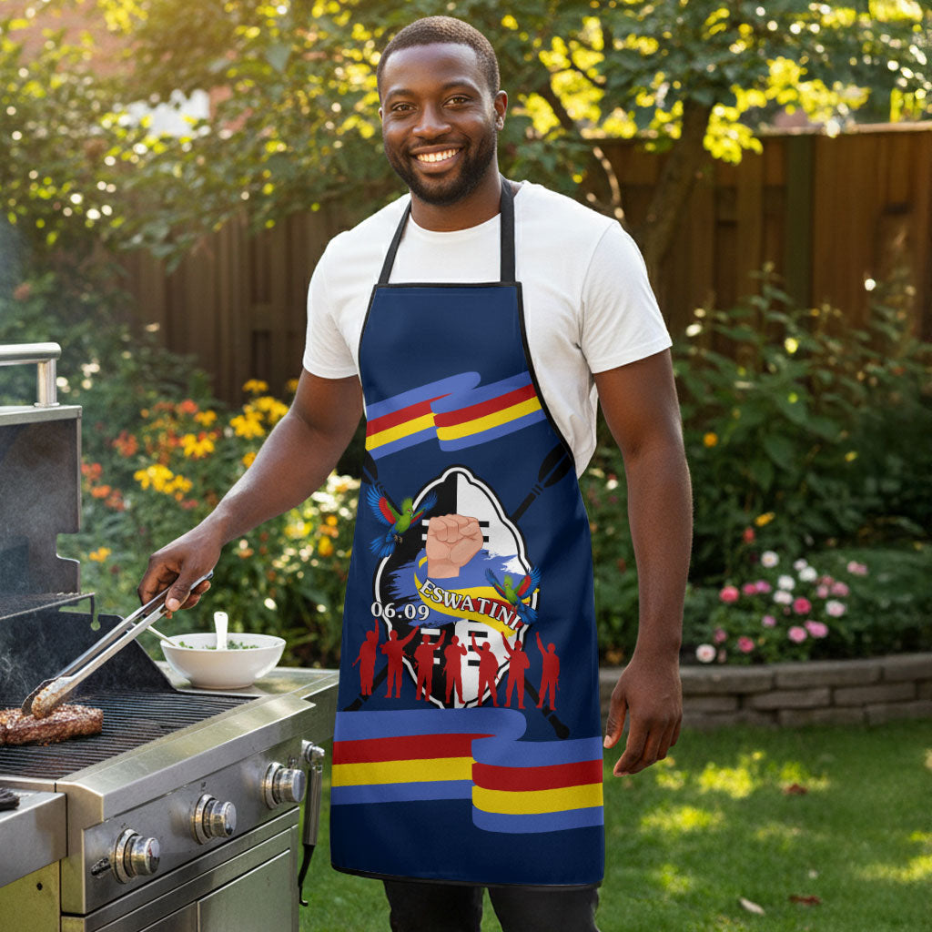 Eswatini Somhlolo Day Apron Swazi Flag Tribal Shield Heritage Graphic