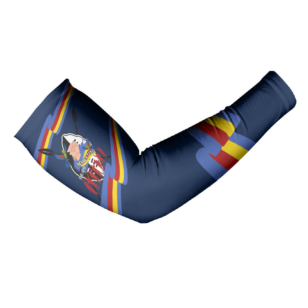 Eswatini Somhlolo Day Arm Sleeves Swazi Flag Tribal Shield Heritage Graphic