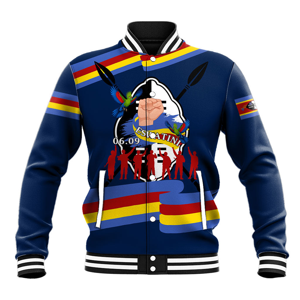 Eswatini Somhlolo Day Baseball Jacket Swazi Flag Tribal Shield Heritage Graphic