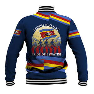 Eswatini Somhlolo Day Baseball Jacket Swazi Flag Tribal Shield Heritage Graphic