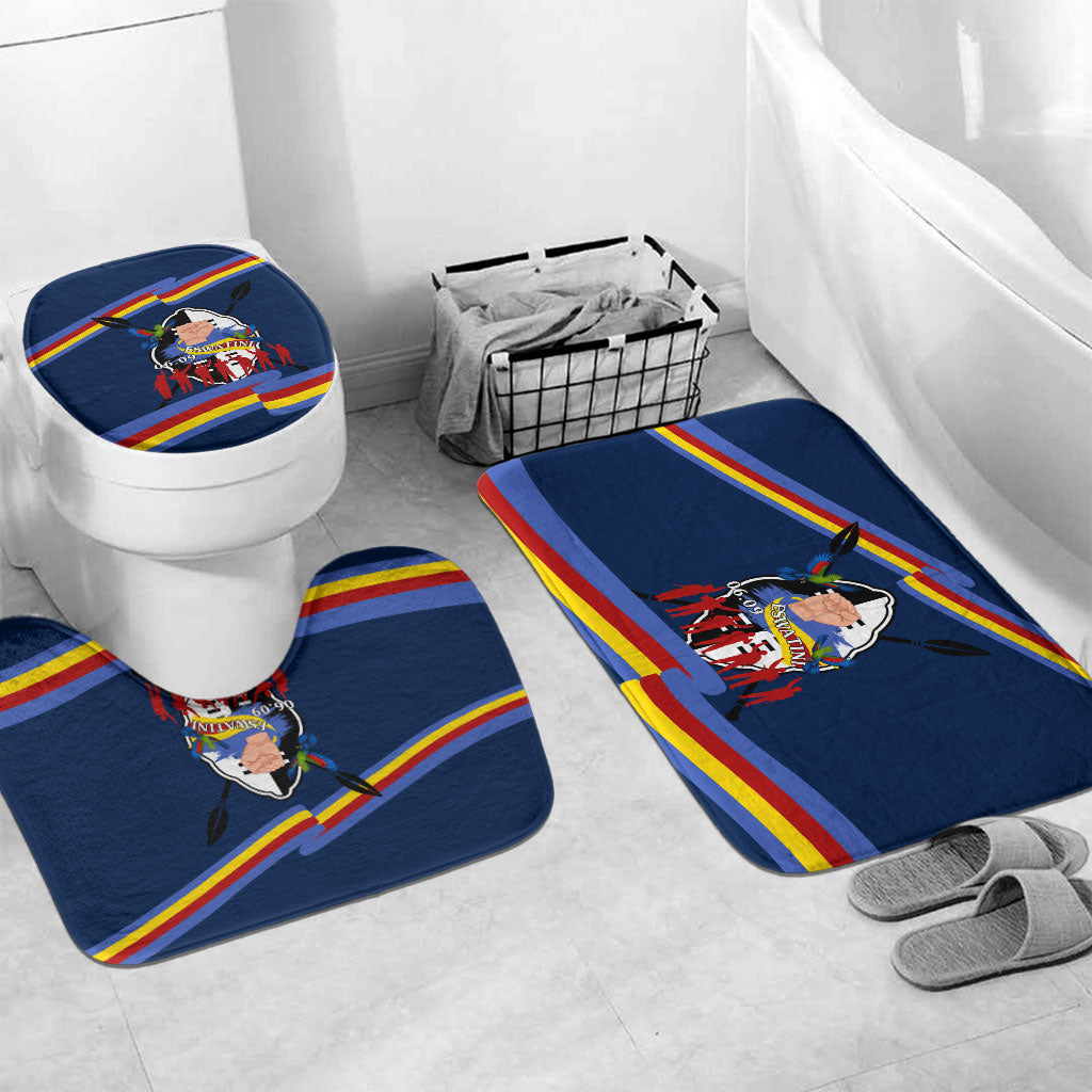 Eswatini Somhlolo Day Bathroom Set Swazi Flag Tribal Shield Heritage Graphic