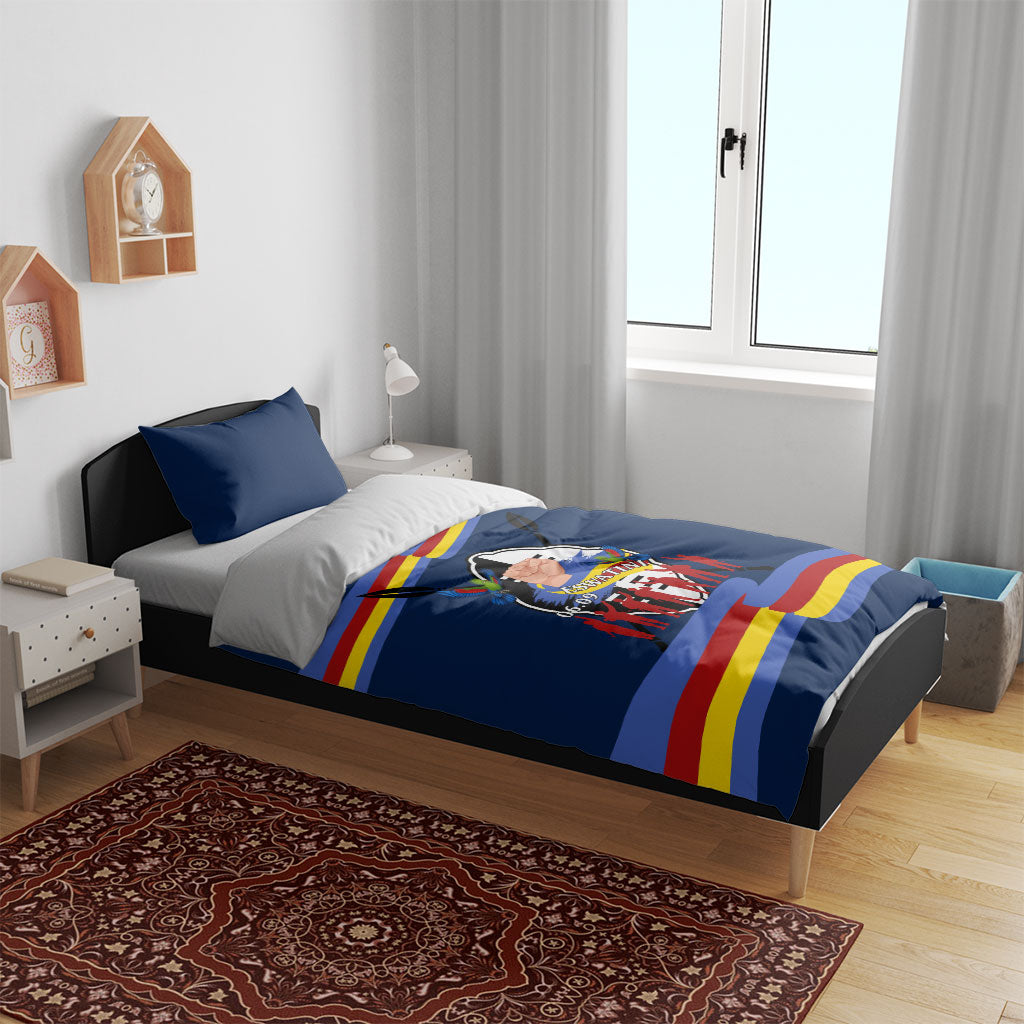 Eswatini Somhlolo Day Bedding Set Swazi Flag Tribal Shield Heritage Graphic
