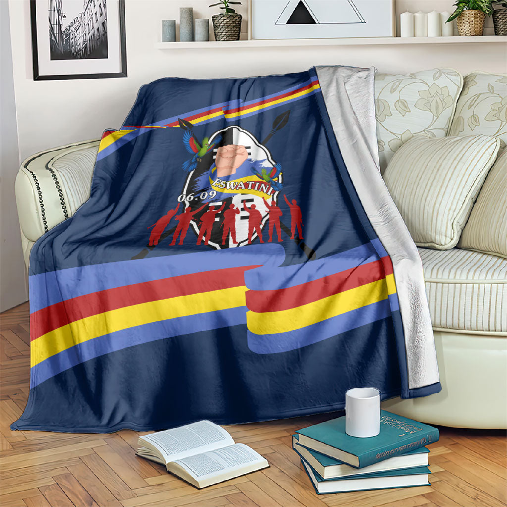 Eswatini Somhlolo Day Blanket Swazi Flag Tribal Shield Heritage Graphic
