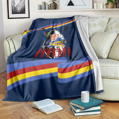 Eswatini Somhlolo Day Blanket Swazi Flag Tribal Shield Heritage Graphic