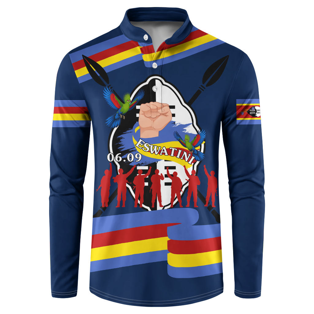 Eswatini Somhlolo Day Button Sweatshirt Swazi Flag Tribal Shield Heritage Graphic