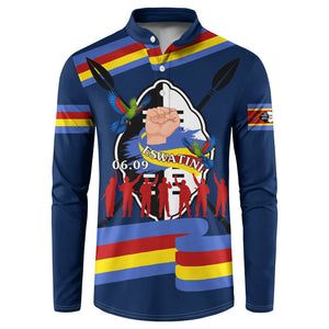 Eswatini Somhlolo Day Button Sweatshirt Swazi Flag Tribal Shield Heritage Graphic