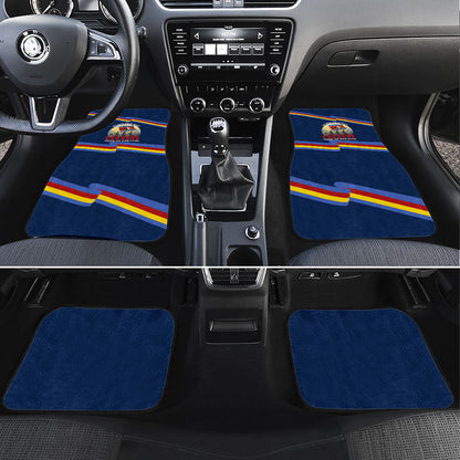 Eswatini Somhlolo Day Car Mats Swazi Flag Tribal Shield Heritage Graphic