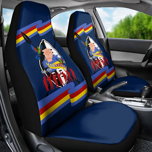 Eswatini Somhlolo Day Car Seat Cover Swazi Flag Tribal Shield Heritage Graphic