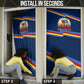 Eswatini Somhlolo Day Door Cover Swazi Flag Tribal Shield Heritage Graphic