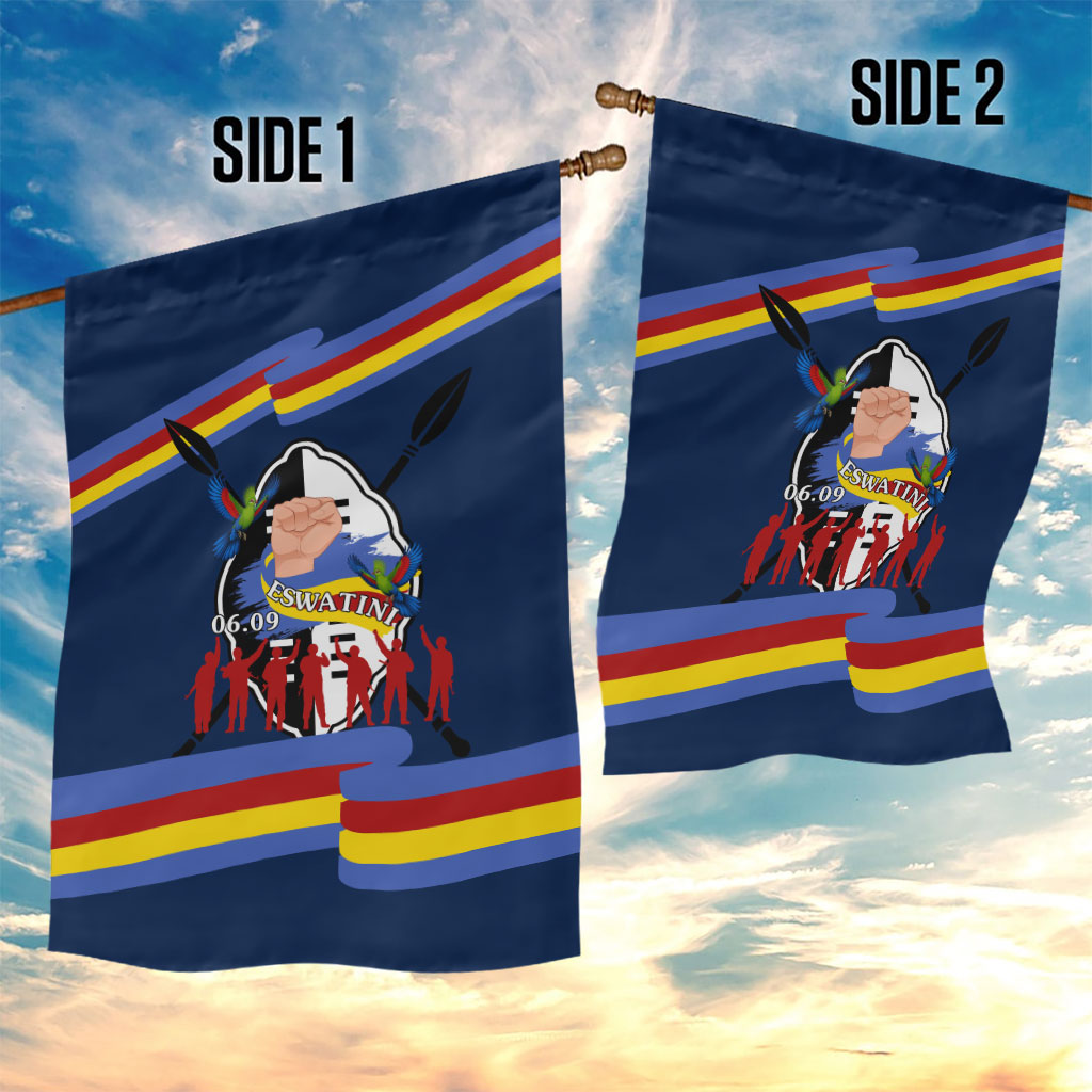 Eswatini Somhlolo Day Garden Flag Swazi Flag Tribal Shield Heritage Graphic