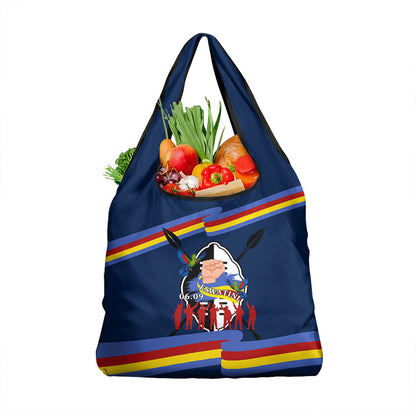 Eswatini Somhlolo Day Grocery Bag Swazi Flag Tribal Shield Heritage Graphic