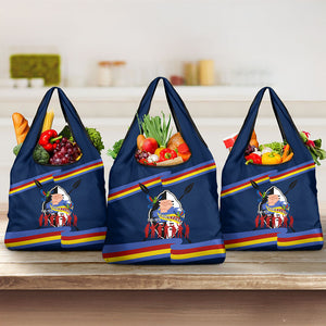 Eswatini Somhlolo Day Grocery Bag Swazi Flag Tribal Shield Heritage Graphic