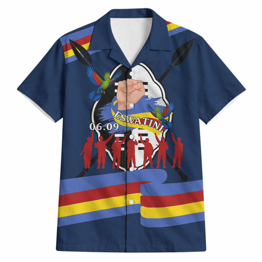 Eswatini Somhlolo Day Hawaiian Shirt Swazi Flag Tribal Shield Heritage Graphic