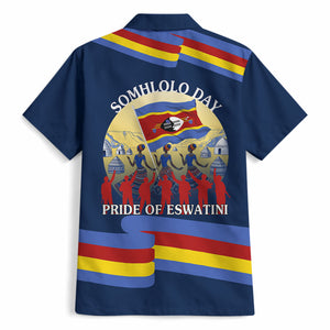 Eswatini Somhlolo Day Hawaiian Shirt Swazi Flag Tribal Shield Heritage Graphic