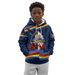 Eswatini Somhlolo Day Kid Hoodie Swazi Flag Tribal Shield Heritage Graphic