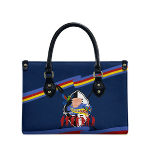 Eswatini Somhlolo Day Leather Bag Swazi Flag Tribal Shield Heritage Graphic