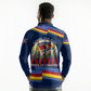 Eswatini Somhlolo Day Long Sleeve Polo Shirt Swazi Flag Tribal Shield Heritage Graphic
