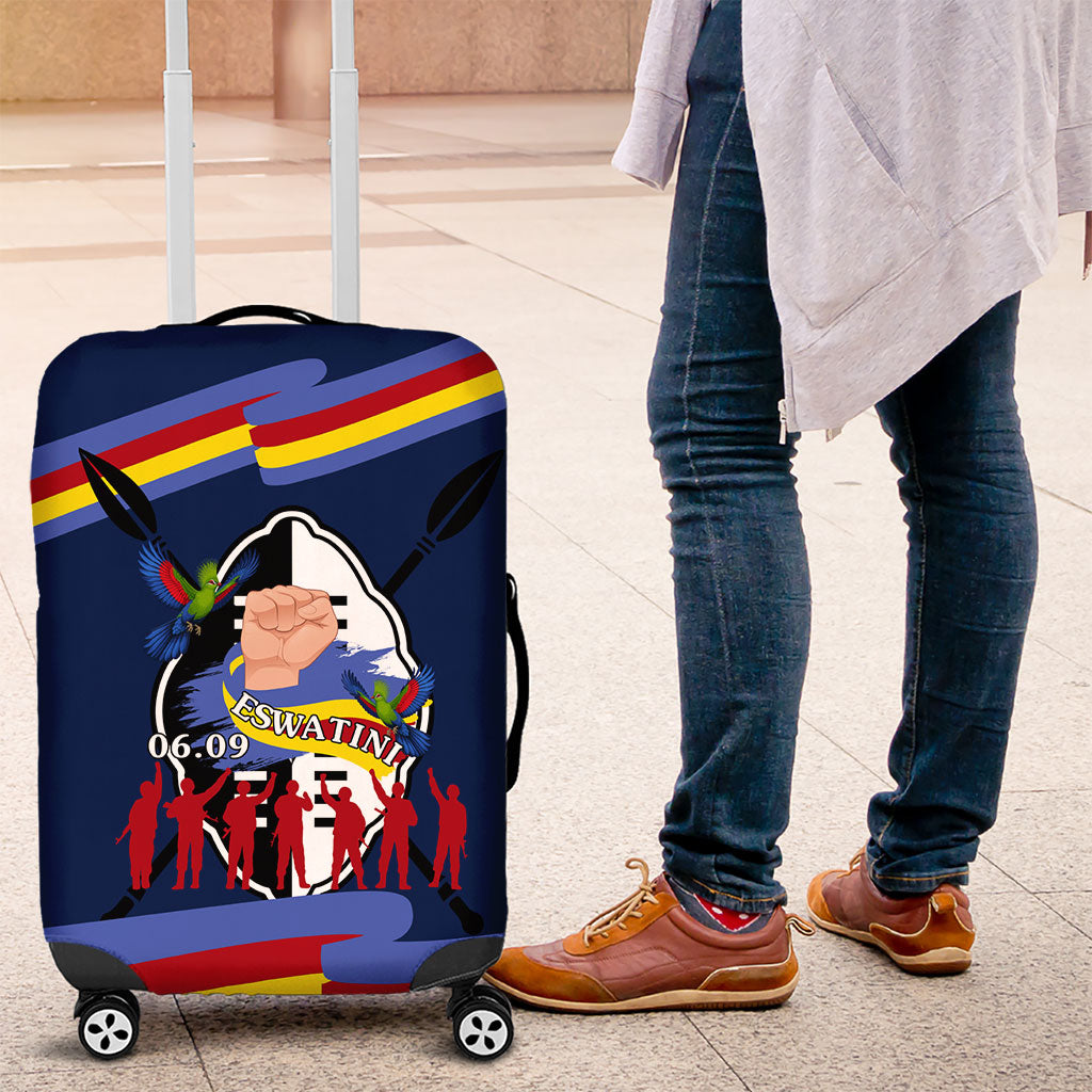 Eswatini Somhlolo Day Luggage Cover Swazi Flag Tribal Shield Heritage Graphic