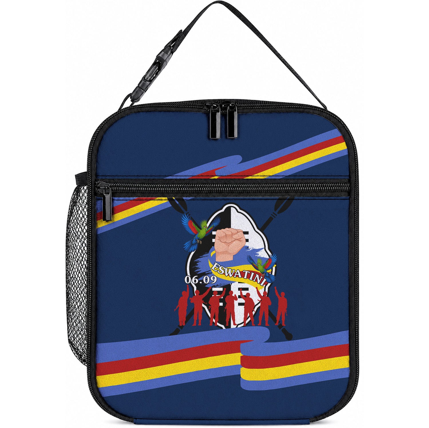 Eswatini Somhlolo Day Lunch Bag Swazi Flag Tribal Shield Heritage Graphic